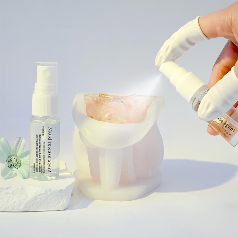 Release Spray Silicone - 20ml エポキシモールド脱型スプレー キャンドル作りやエポキシ樹脂用、速乾性シリコンオイルリリース、プロ仕様のノンスティックモールド