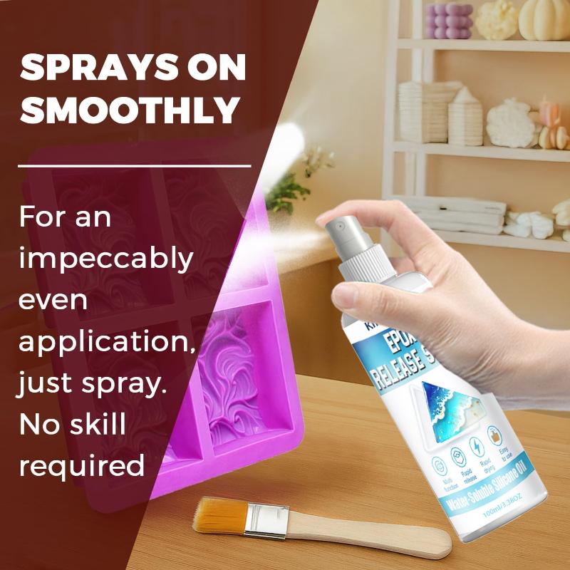 Release Spray Silicone - 新しいエポキシモールド脱型スプレー - 滑らかなモールド除去を容易にする樹脂およびエポキシ剥離剤、ほぼすべてのモールドに普遍的に使用可能
