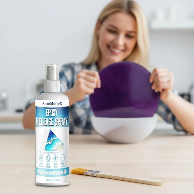 Release Spray Silicone - エポキシモールド脱型スプレー非毒性リリース剤、簡単な樹脂モールド除去、ジュエリー製作、人気商品