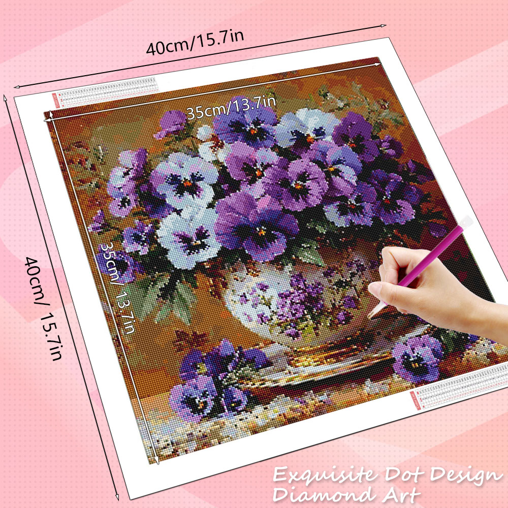 HUACAN 5D ダイヤモンドモザイク ローズフラワーペイ - Resin Art Wallpaper のレビューと価格