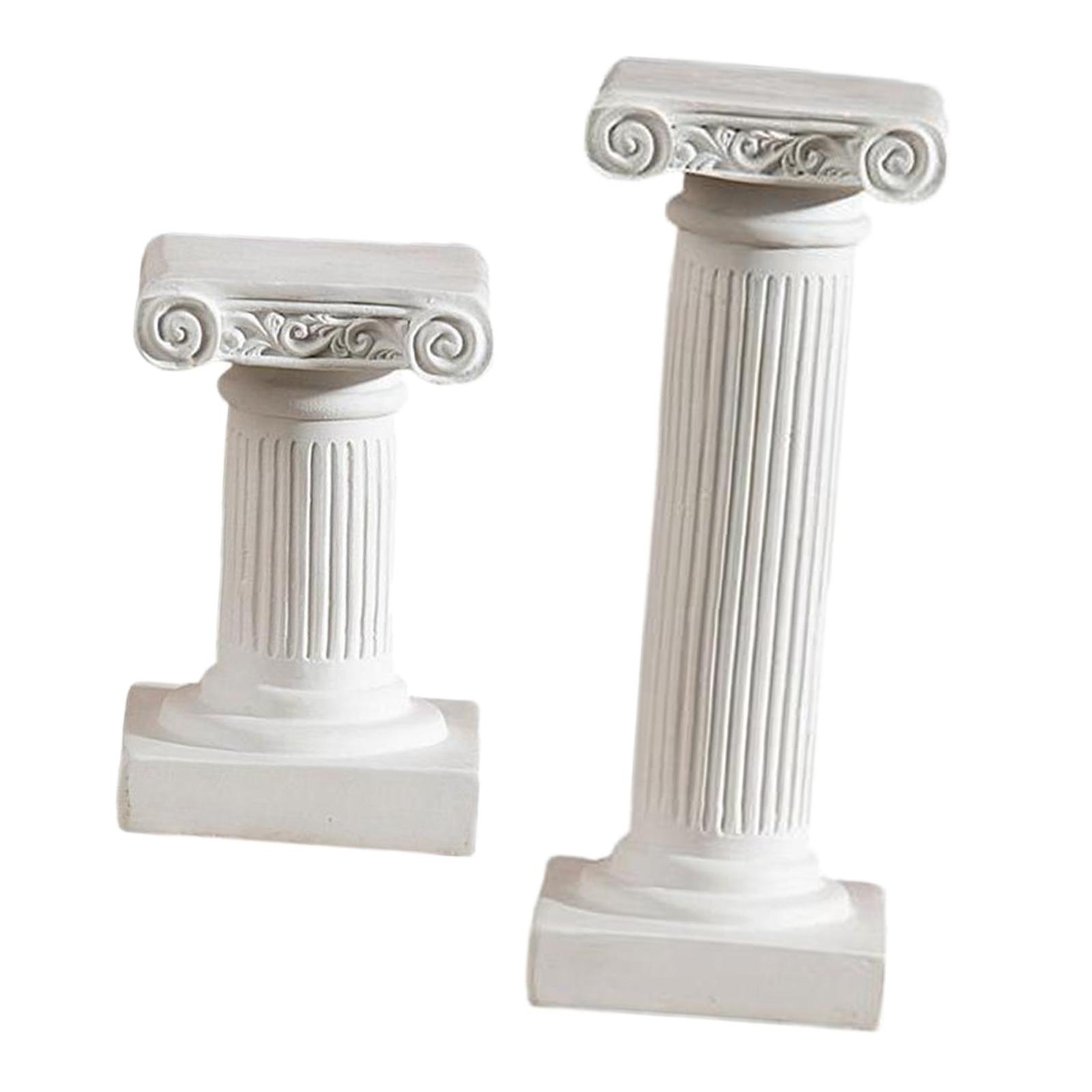 ローマ柱のレジン製ミニチュアギリシャ柱。屋内、庭、結婚式など - Resin Art Wedding Gift のレビューと価格