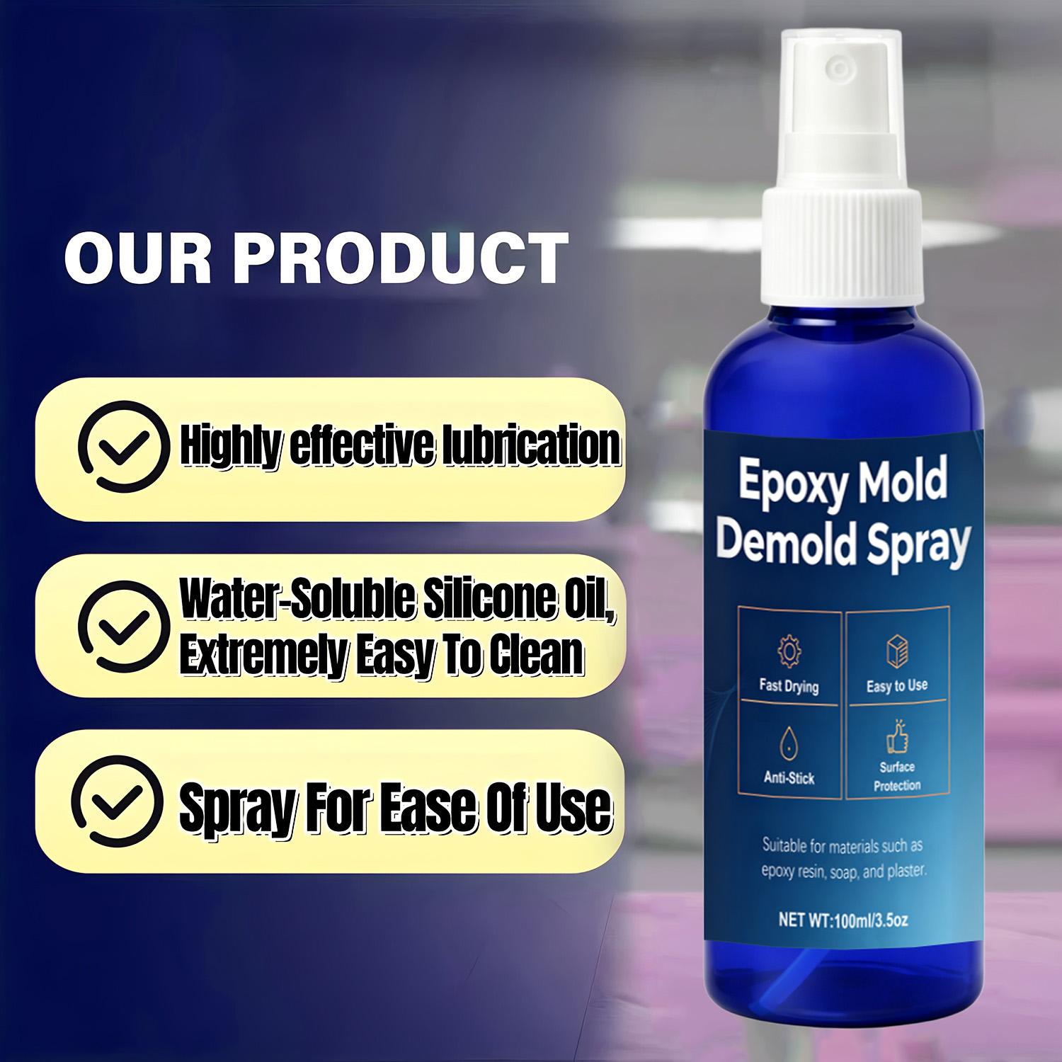 シリコンモールド用リリーススプレー、エポキシ樹脂、キャンドル - Release Spray Silicone のレビューと価格