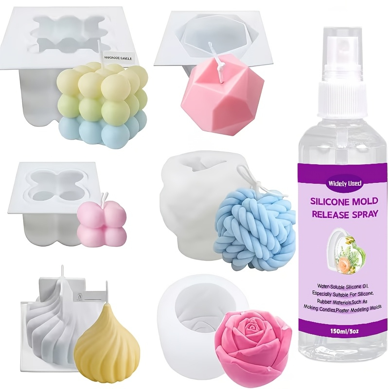 150/300ml キャンドル作りやエポキシ樹脂用のモールド - Release Spray Silicone のレビューと価格