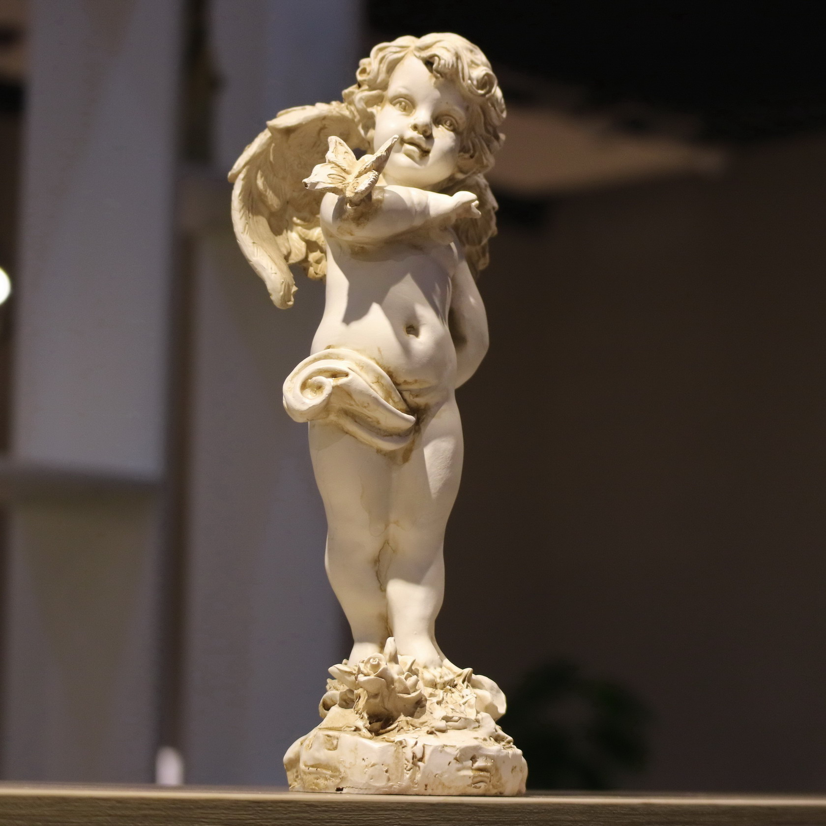 レトロ樹脂天使の置物 29 センチメートル家の中庭の装飾アー - Resin Art Wedding Gift のレビューと価格