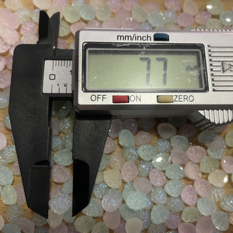7.7mmミニシュガーフロストシェルフラットバックレジンオー - Resin Art Equipment のレビューと価格