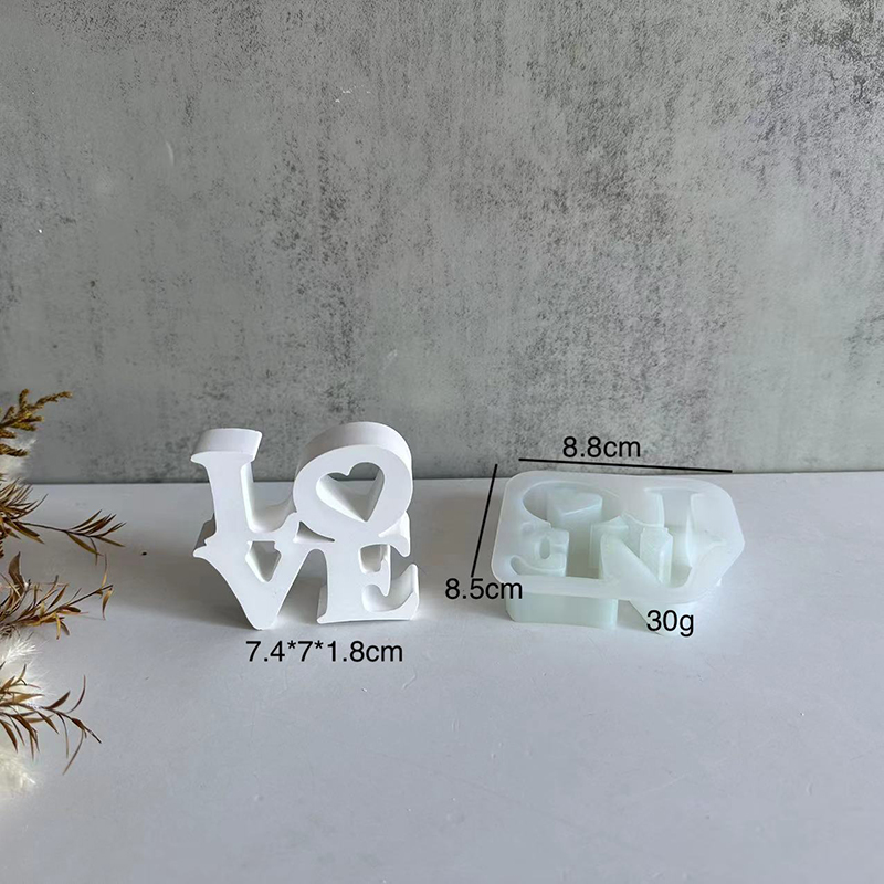 レター「LOVE」シリコンモールド DIY エポキシ樹脂 バ - Resin Art Alphabet のレビューと価格