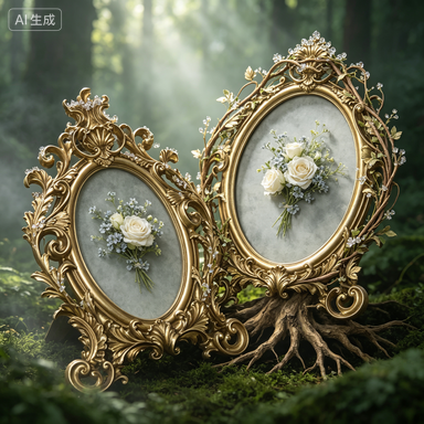 レトロゴールドオーバル樹脂製フォトフレーム、デスクトップ装飾 - Resin Art Wedding Gift のレビューと価格